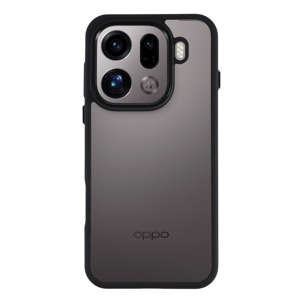 OPPO Find X9 Pro EIDERWOOD Hybrid Cover - Gennemsigtig / Sort