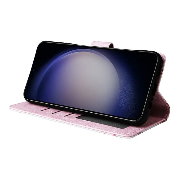 Samsung Galaxy S26 EIDERWOOD Kunstlæder Flip Cover m. Blomster - Roser