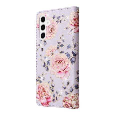 Samsung Galaxy S26 EIDERWOOD Kunstlæder Flip Cover m. Blomster - Roser