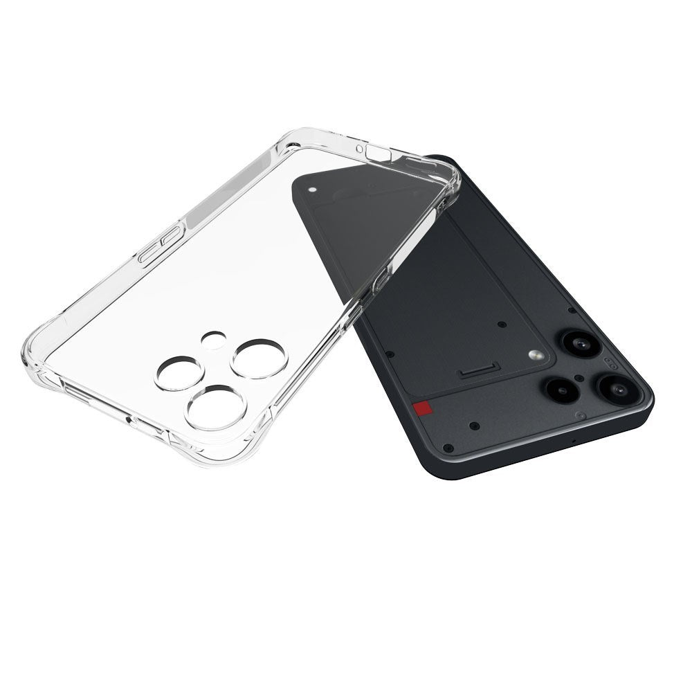 Nothing Phone (3a) Lite EIDERWOOD Fleksibelt Plast Cover m. Stødabsorberende Hjørner - Gennemsigtig