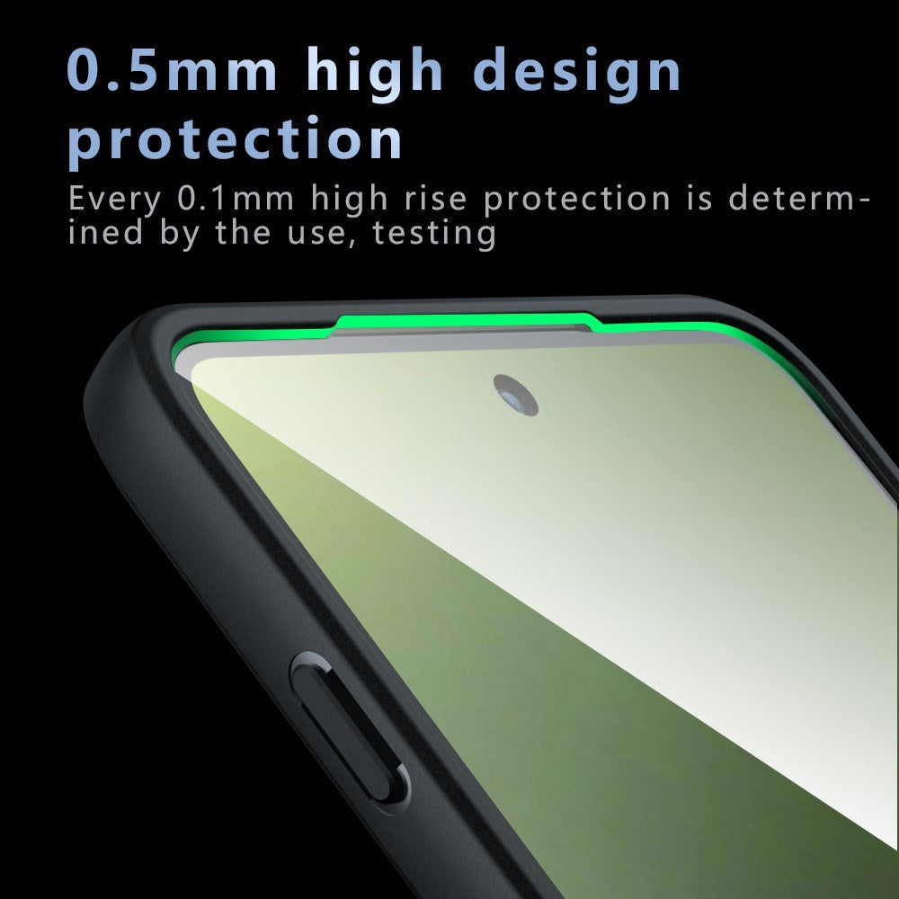 Motorola Edge 70 Max EIDERWOOD Stødabsorberende Hybrid Cover - Gennemsigtig / Sort