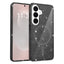 Samsung Galaxy S26 EIDERWOOD Magnetisk Plast Glitter Cover - MagSafe Kompatibel - Gennemsigtig / Sort