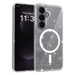 Samsung Galaxy S26 EIDERWOOD Magnetisk Plast Glitter Cover - MagSafe Kompatibel - Gennemsigtig