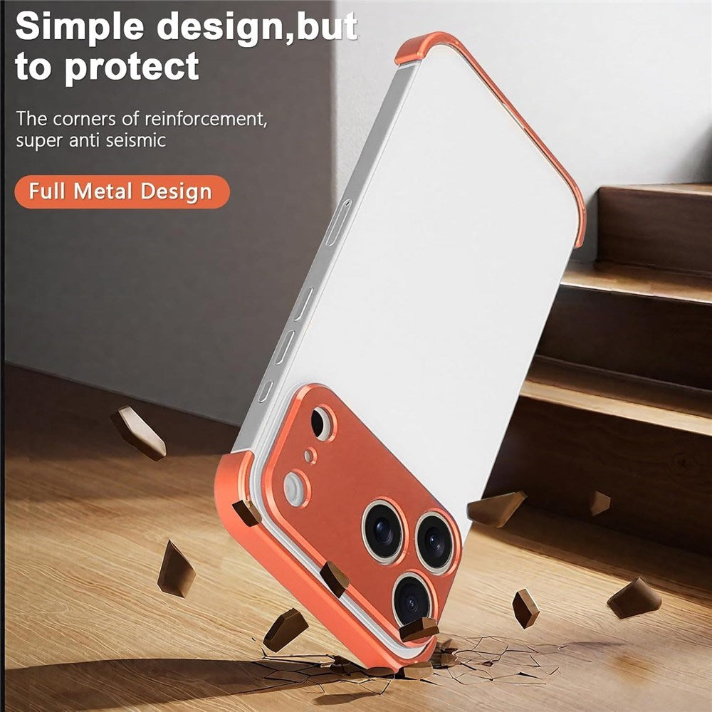 iPhone 17 Pro Max Todelt Bumper Cover m. Kamerabeskytter - Orange