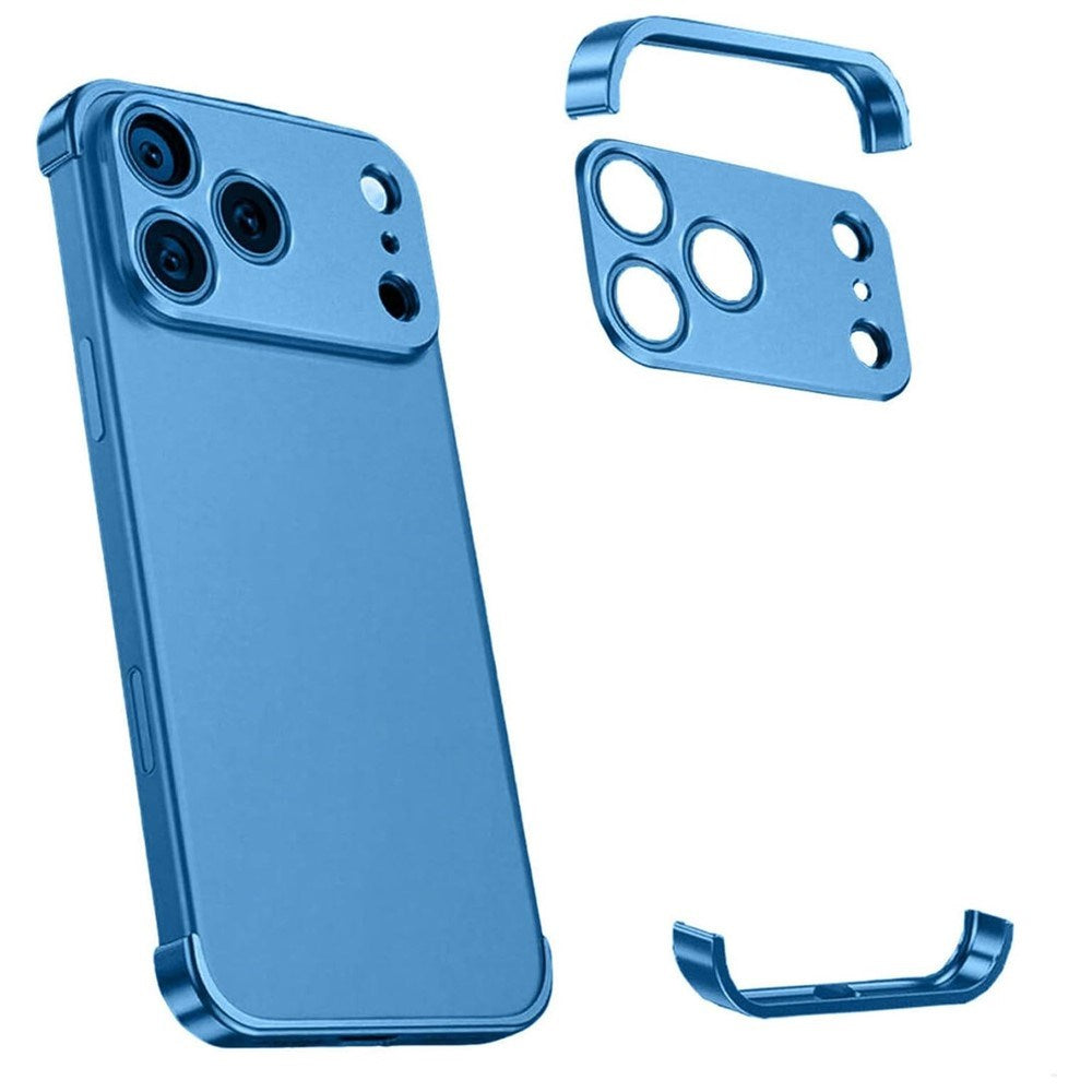 iPhone 17 Pro Max Todelt Bumper Cover m. Kamerabeskytter - Blå
