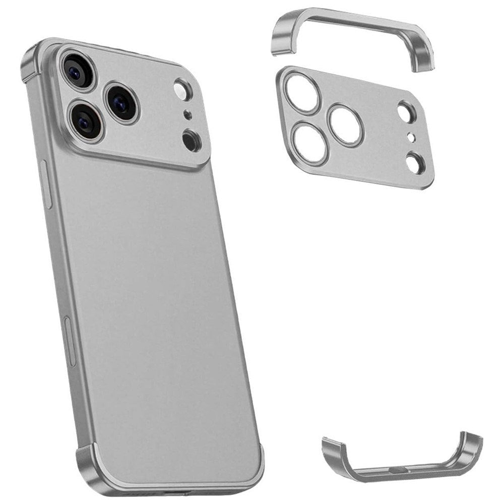 iPhone 17 Pro Max Todelt Bumper Cover m. Kamerabeskytter - Grå