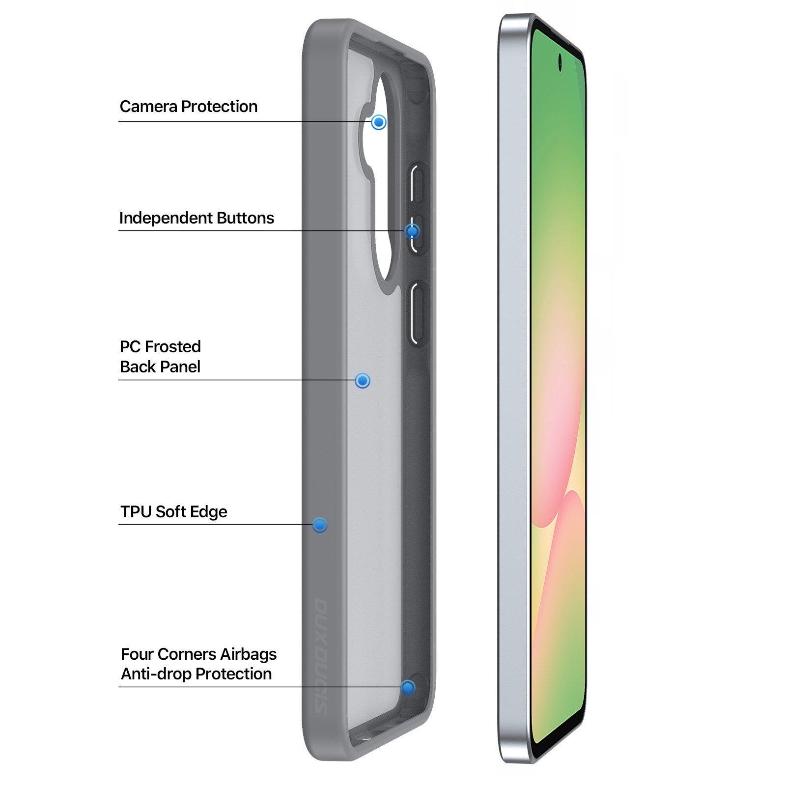 Samsung Galaxy A57 DUX DUCIS Hybrid Cover - Grå