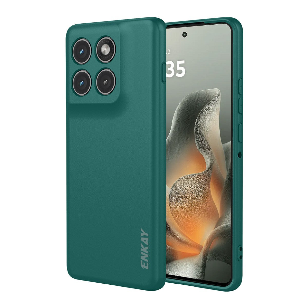 Motorola Edge 70 ENKAY Silikone Cover - Mørkegrøn