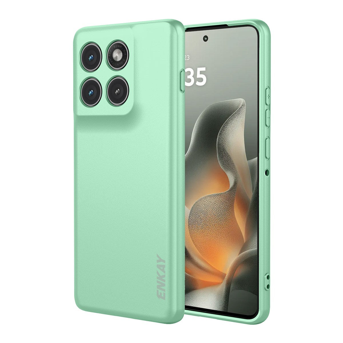 Motorola Edge 70 ENKAY Silikone Cover - Lysegrøn