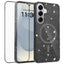 Samsung Galaxy S26+ (Plus) EIDERWOOD Magnetisk Plast Glitter Cover m. Skærmbeskyttelsesglas - MagSafe Kompatibel - Gennemsigtig / Sort