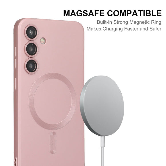 Samsung Galaxy A37 ENKAY Fleksibelt Plastik Cover - MagSafe Kompatibel - Lyserød