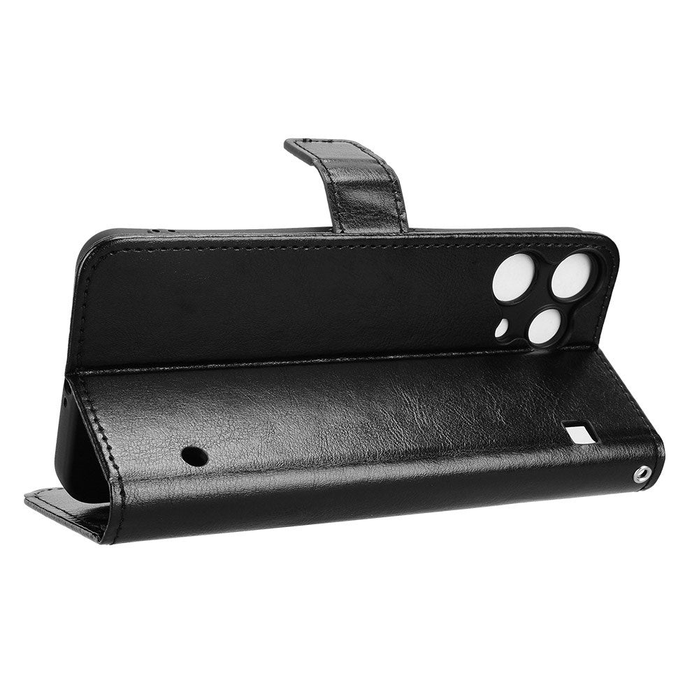 EIDERWOOD Nothing Phone (3a) Lite Kunstlæder Flip Cover m. Strop - Sort
