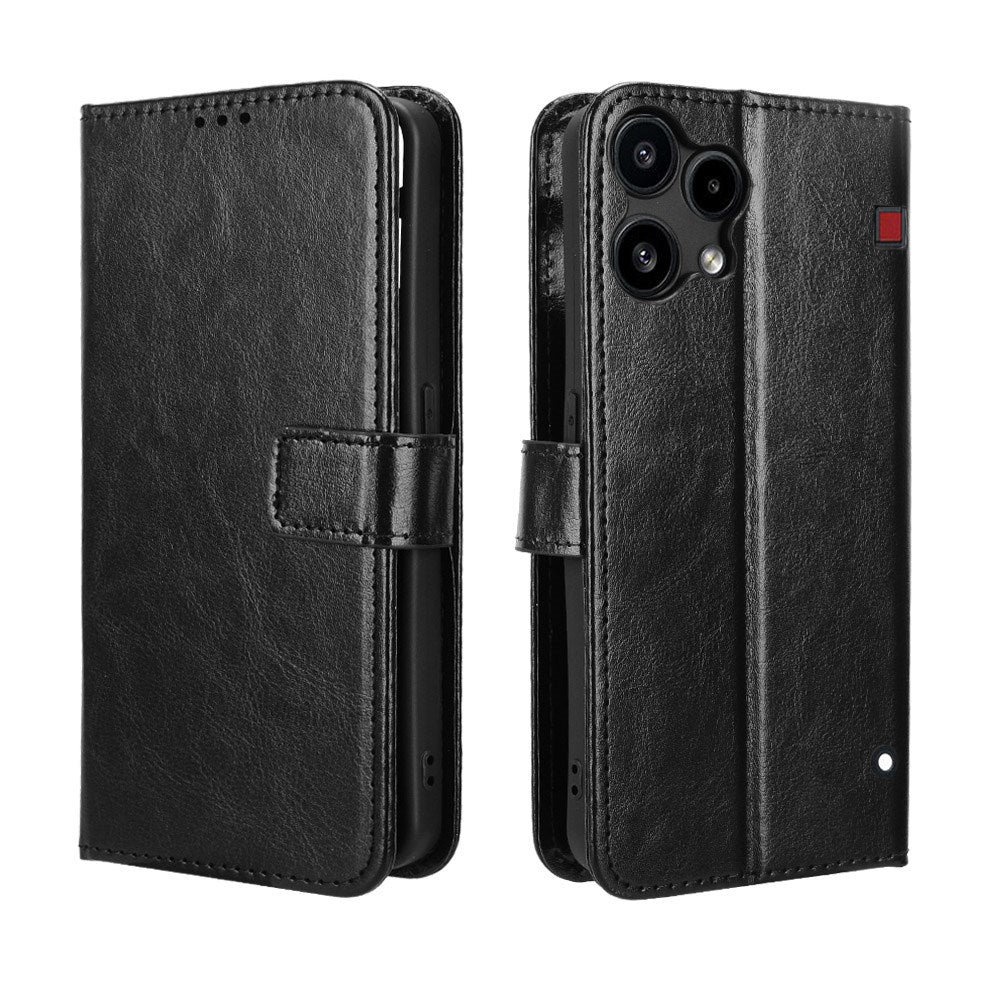 EIDERWOOD Nothing Phone (3a) Lite Kunstlæder Flip Cover m. Strop - Sort