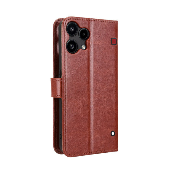 EIDERWOOD Nothing Phone (3a) Lite Kunstlæder Flip Cover m. Strop - Brun