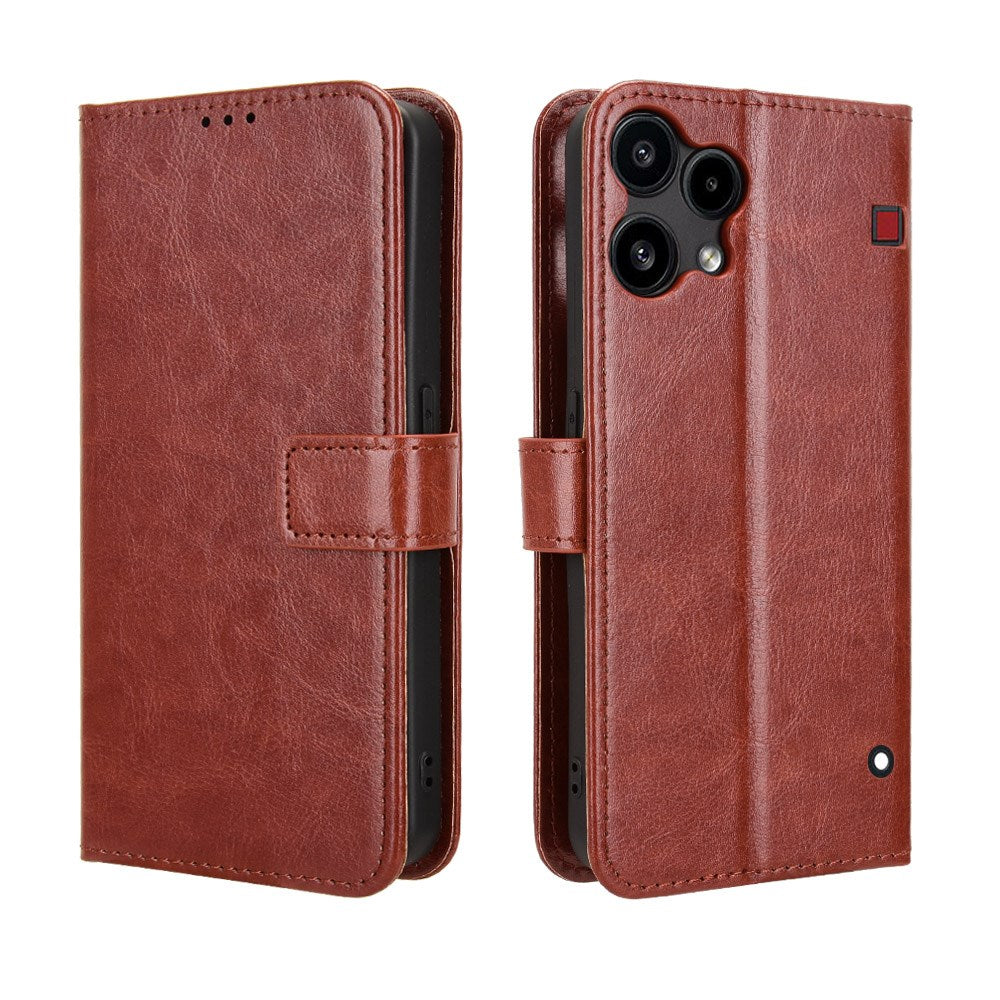EIDERWOOD Nothing Phone (3a) Lite Kunstlæder Flip Cover m. Strop - Brun