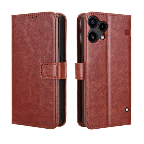 EIDERWOOD Nothing Phone (3a) Lite Kunstlæder Flip Cover m. Strop - Brun