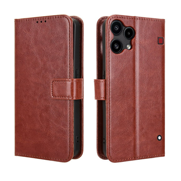 EIDERWOOD Nothing Phone (3a) Lite Kunstlæder Flip Cover m. Strop - Brun
