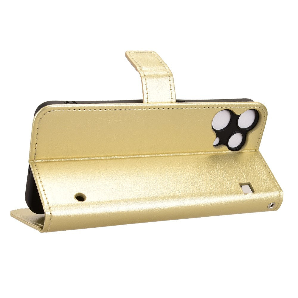 EIDERWOOD Nothing Phone (3a) Lite Kunstlæder Flip Cover m. Strop - Guld