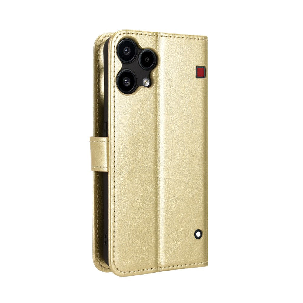 EIDERWOOD Nothing Phone (3a) Lite Kunstlæder Flip Cover m. Strop - Guld