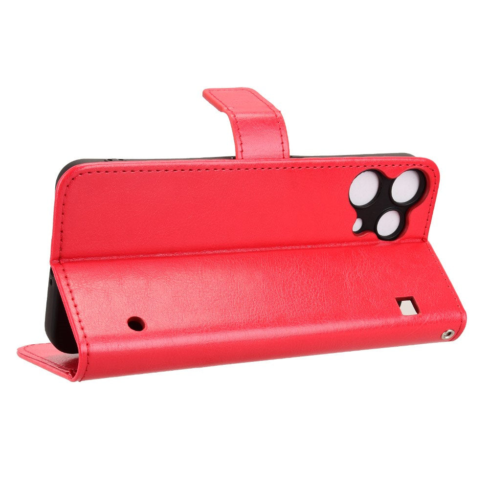 EIDERWOOD Nothing Phone (3a) Lite Kunstlæder Flip Cover m. Strop - Rød