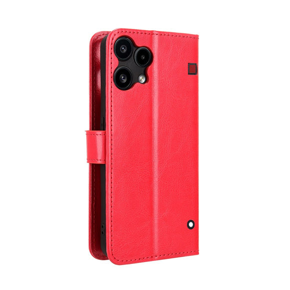EIDERWOOD Nothing Phone (3a) Lite Kunstlæder Flip Cover m. Strop - Rød