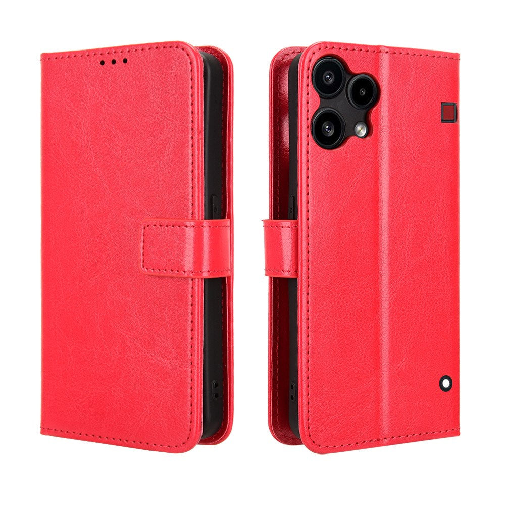 EIDERWOOD Nothing Phone (3a) Lite Kunstlæder Flip Cover m. Strop - Rød