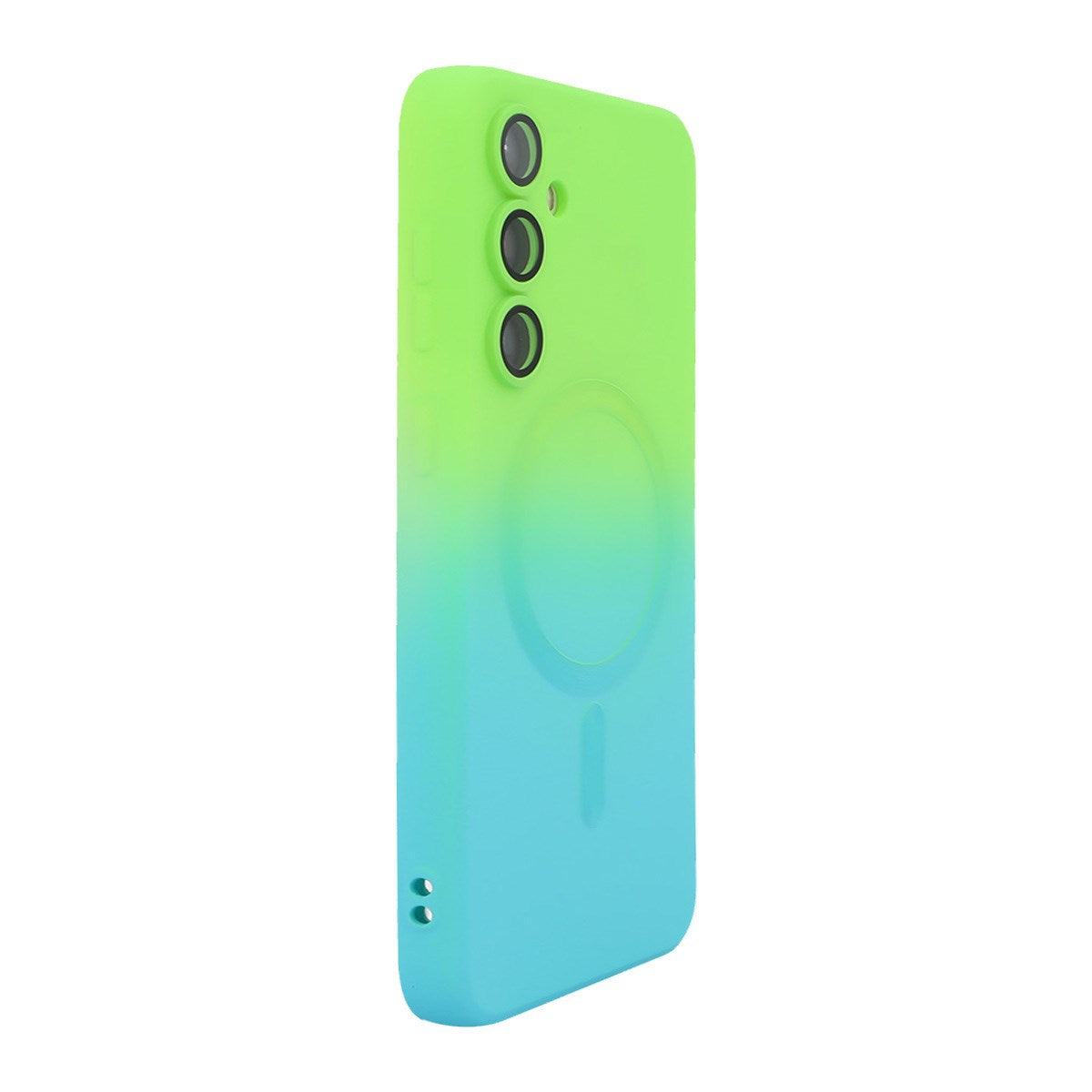 Samsung Galaxy A57 ENKAY Gradient Silikone Cover - Blå / Grøn