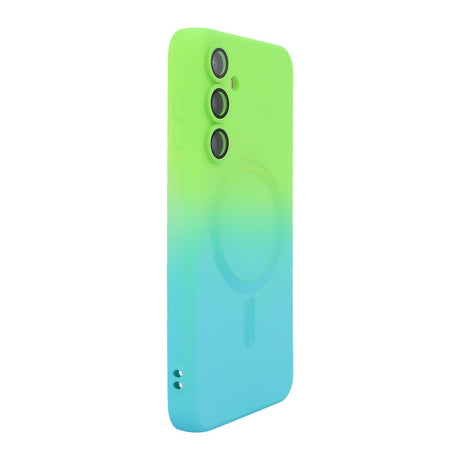 Samsung Galaxy A57 ENKAY Gradient Silikone Cover - Blå / Grøn