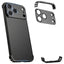 iPhone 17 Pro Todelt Bumper Cover m. Kamerabeskytter - Sort