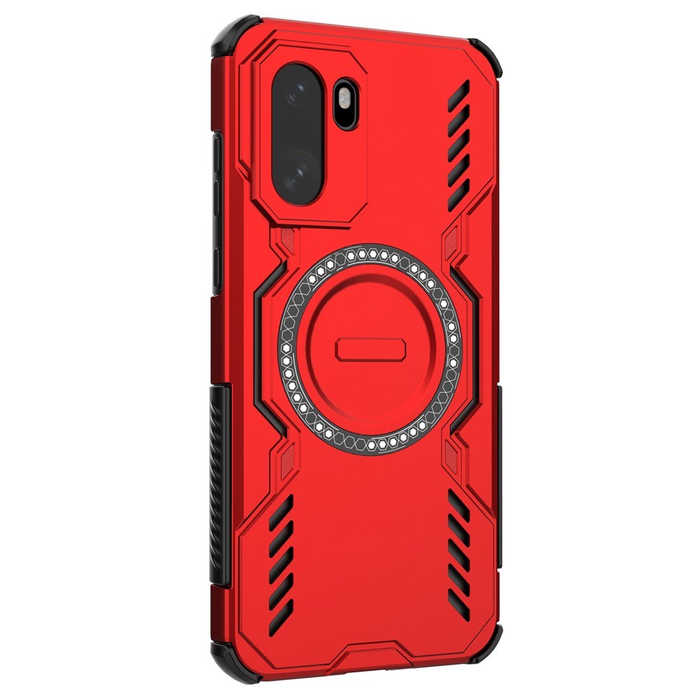 EIDERWOOD OnePlus 15R Håndværker Cover m. Varmeafledning - MagSafe Kompatibel - Rød