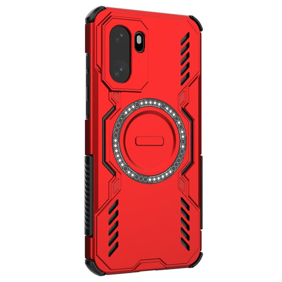 EIDERWOOD OnePlus 15R Håndværker Cover m. Varmeafledning - MagSafe Kompatibel - Rød
