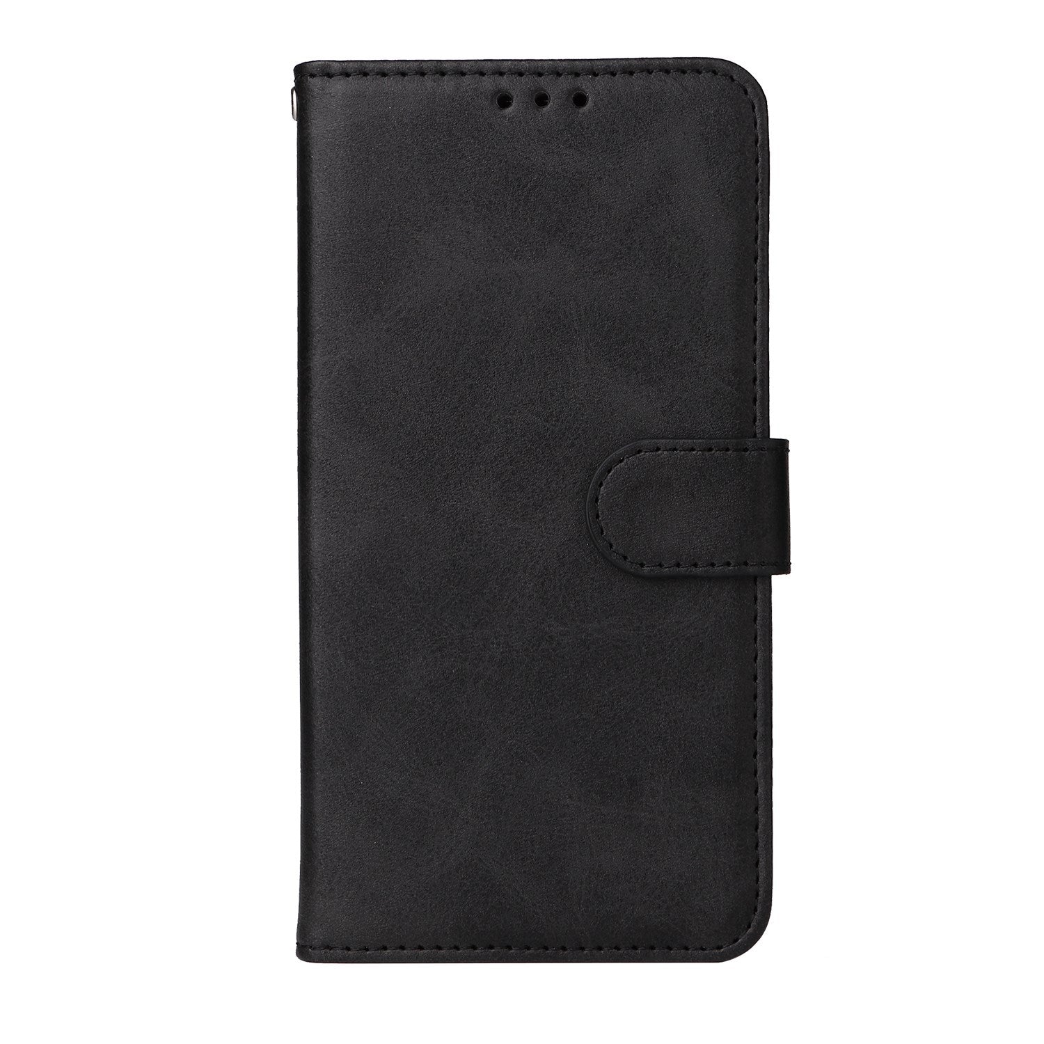 OPPO A6x EIDERWOOD Kunstlæder Flip Cover m. Kortholder & Ståfunktion - Sort