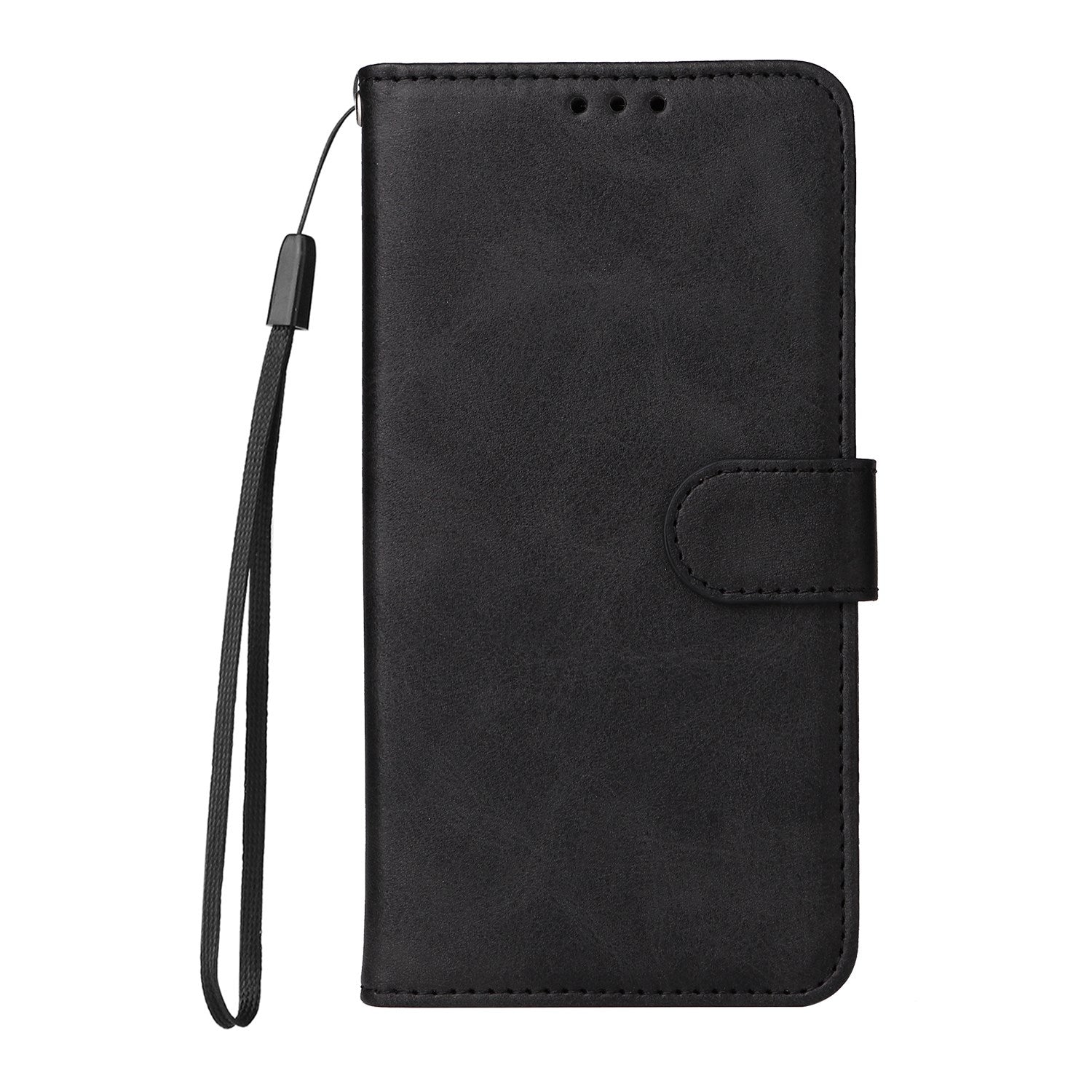 OPPO A6x EIDERWOOD Kunstlæder Flip Cover m. Kortholder & Ståfunktion - Sort