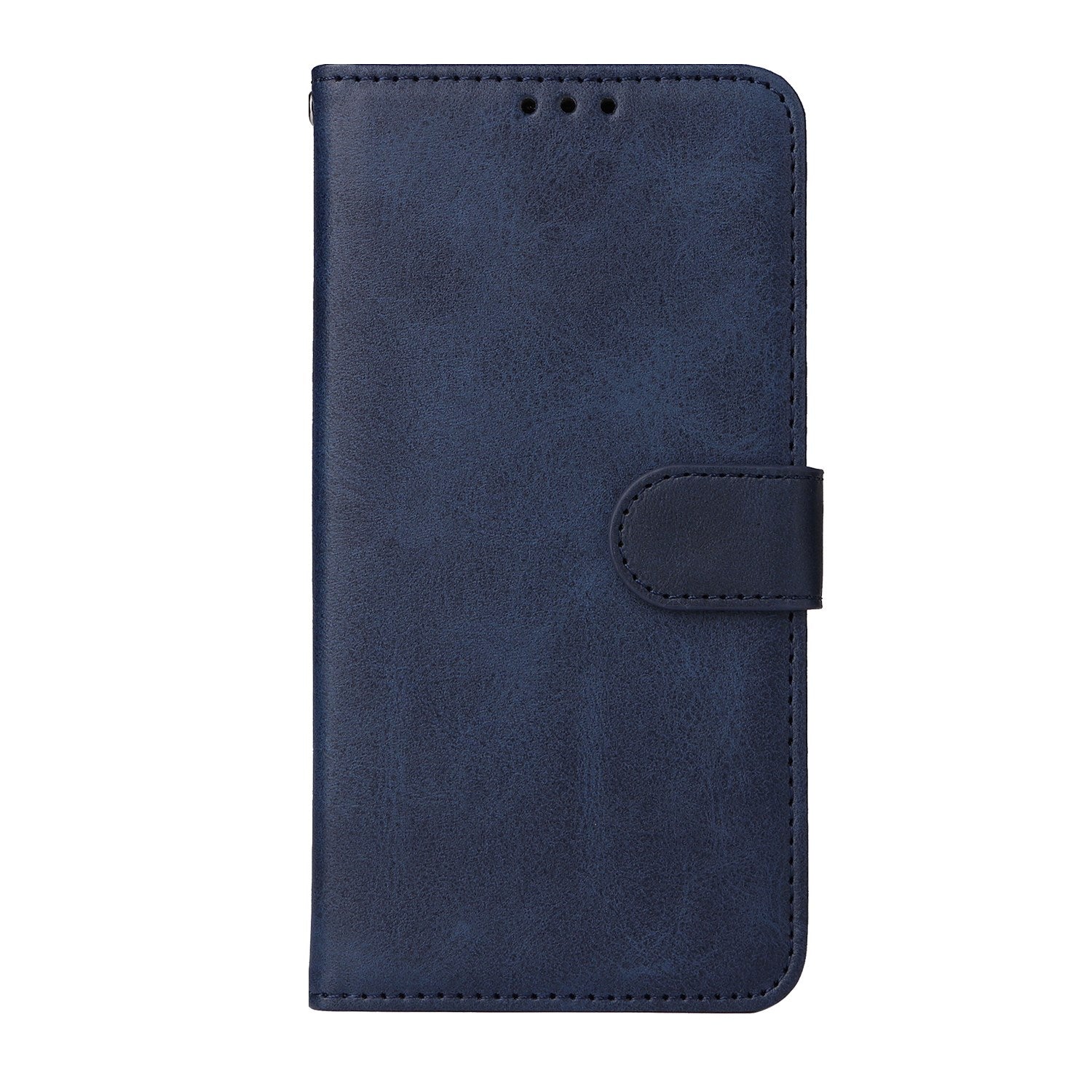 OPPO A6x EIDERWOOD Kunstlæder Flip Cover m. Kortholder & Ståfunktion - Blå