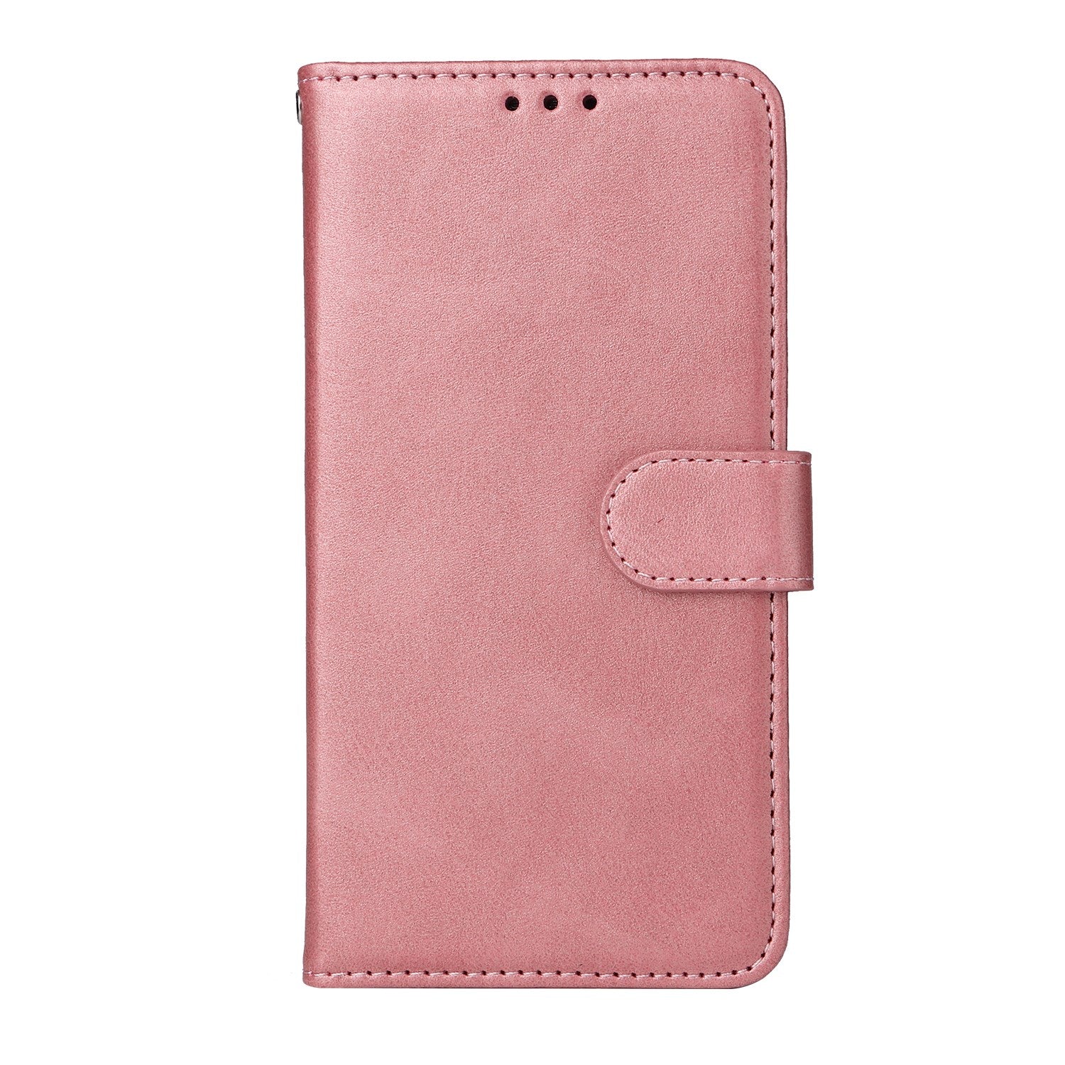 OPPO A6x EIDERWOOD Kunstlæder Flip Cover m. Kortholder & Ståfunktion - Lyserød