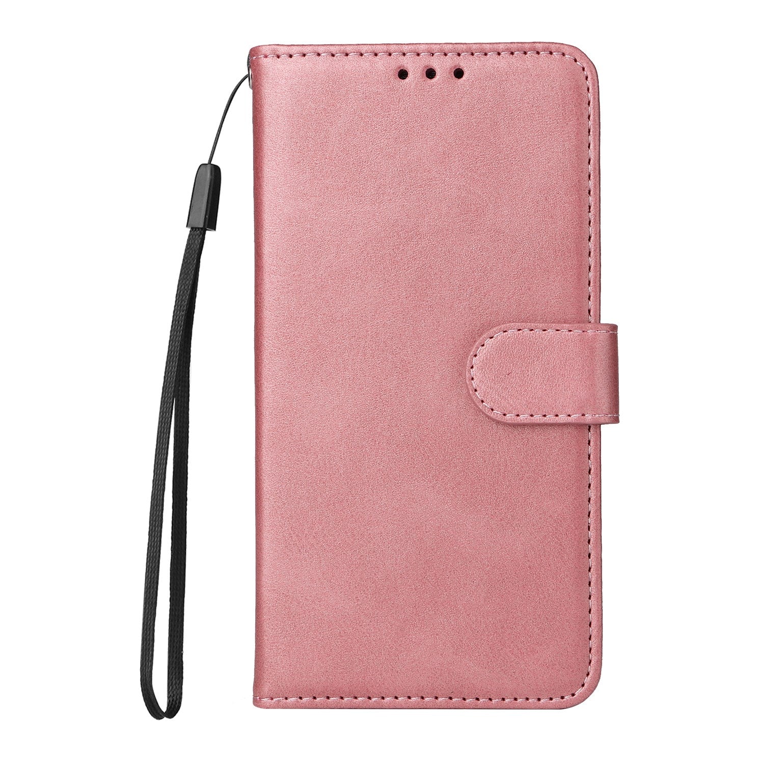 OPPO A6x EIDERWOOD Kunstlæder Flip Cover m. Kortholder & Ståfunktion - Lyserød