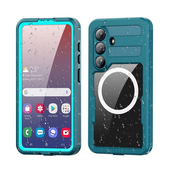 Samsung Galaxy S26 Redpebber Vandtæt Hybrid Plast Cover - MagSafe Kompatibel - Blå
