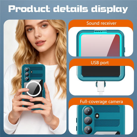Samsung Galaxy S26 Redpebber Vandtæt Hybrid Plast Cover - MagSafe Kompatibel - Blå