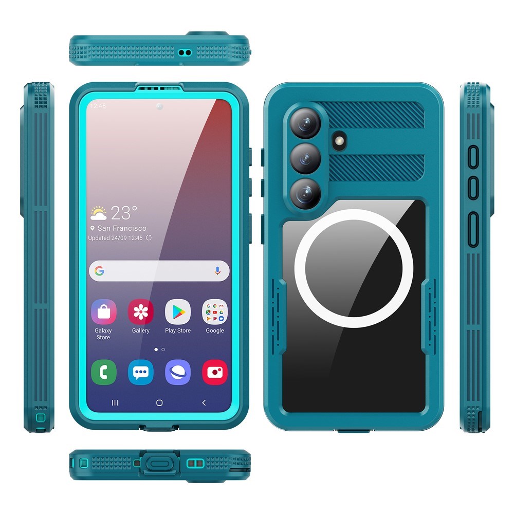 Samsung Galaxy S26 Redpebber Vandtæt Hybrid Plast Cover - MagSafe Kompatibel - Blå