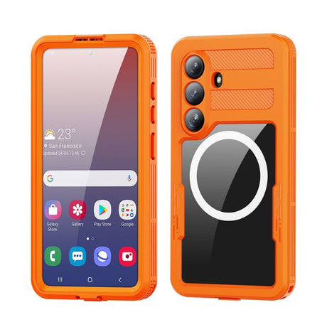 Samsung Galaxy S26 Redpebber Vandtæt Hybrid Plast Cover - MagSafe Kompatibel - Orange