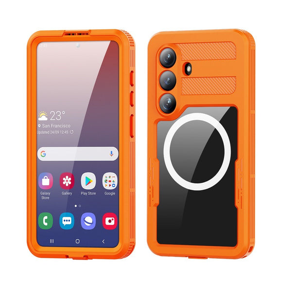 Samsung Galaxy S26 Redpebber Vandtæt Hybrid Plast Cover - MagSafe Kompatibel - Orange