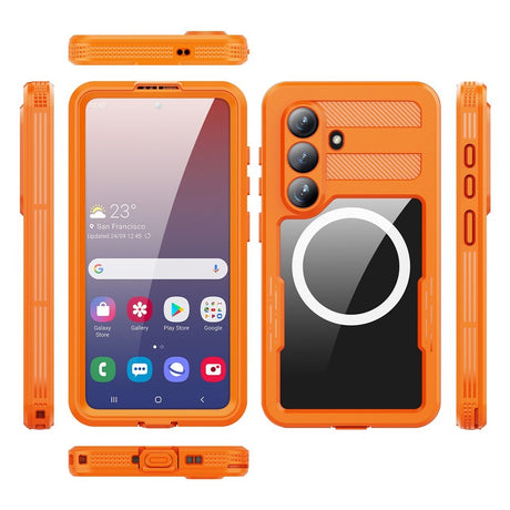 Samsung Galaxy S26 Redpebber Vandtæt Hybrid Plast Cover - MagSafe Kompatibel - Orange