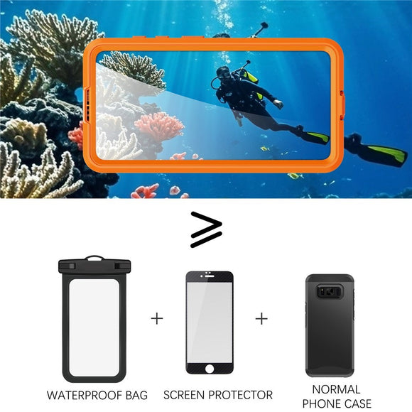 Samsung Galaxy S26 Redpebber Vandtæt Hybrid Plast Cover - MagSafe Kompatibel - Orange
