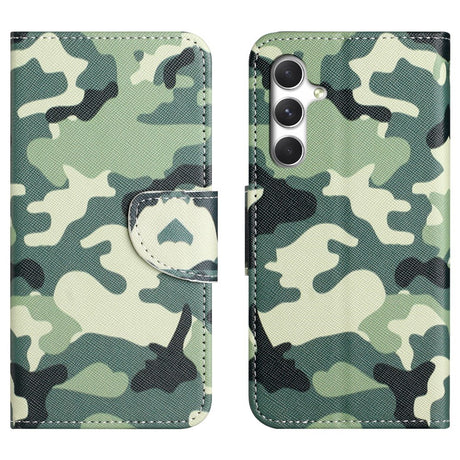 Samsung Galaxy S26+ (Plus) EIDERWOOD Kunstlæder Flip Cover m. Mønster - Camouflage