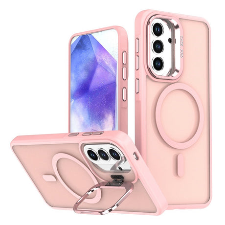 Samsung Galaxy A57 EIDERWOOD Hybrid Cover m. Kickstand - MagSafe Kompatibel - Lyserød