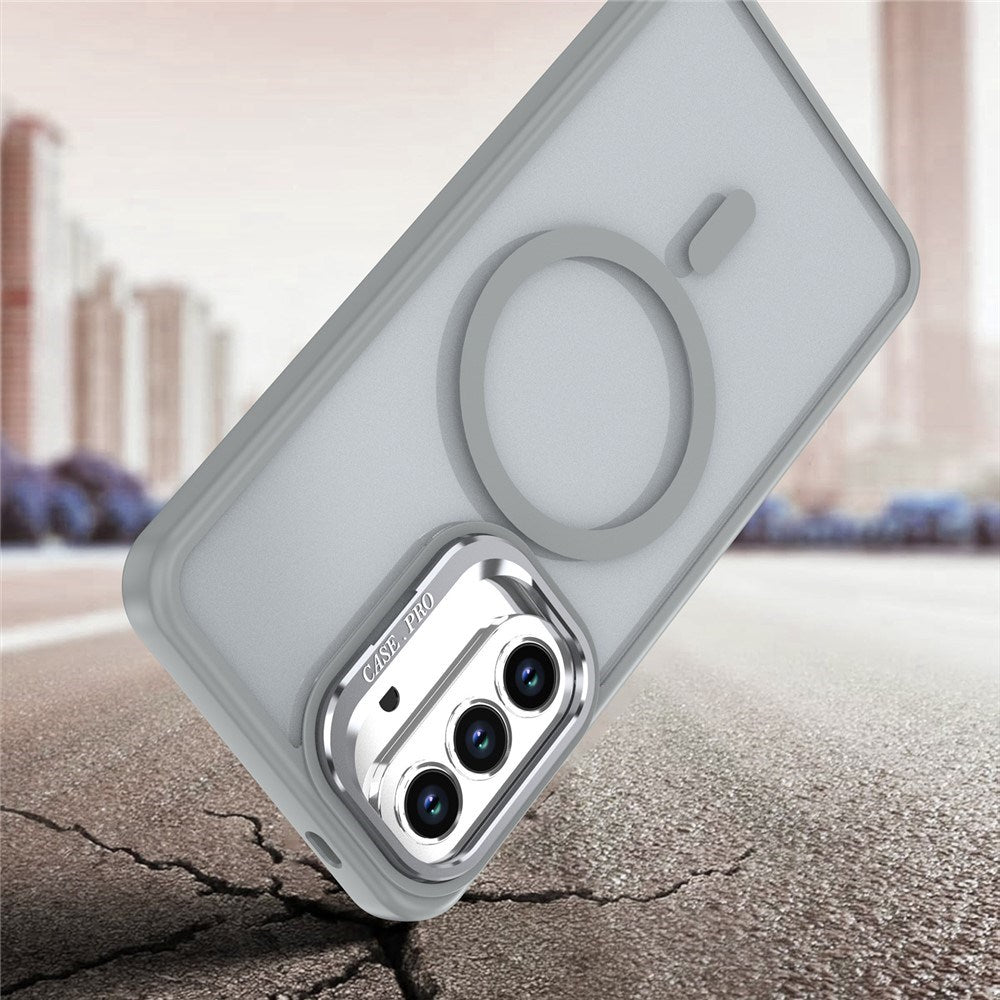 Samsung Galaxy A57 EIDERWOOD Hybrid Cover m. Kickstand - MagSafe Kompatibel - Grå