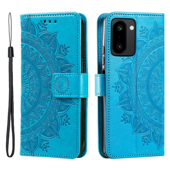 OnePlus 15R EIDERWOOD Kunstlæder Flip Cover m. Mønster - Blå