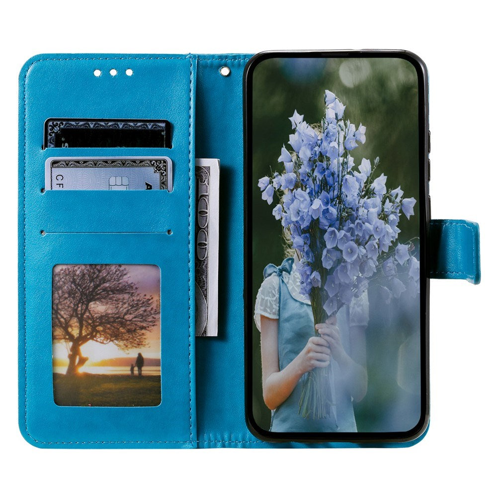 OnePlus 15R EIDERWOOD Kunstlæder Flip Cover m. Mønster - Blå