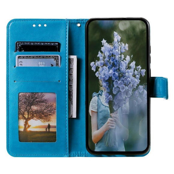 OnePlus 15R EIDERWOOD Kunstlæder Flip Cover m. Mønster - Blå