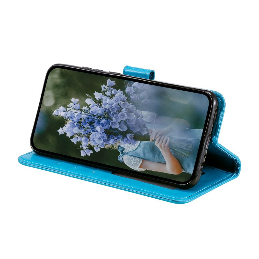 OnePlus 15R EIDERWOOD Kunstlæder Flip Cover m. Mønster - Blå